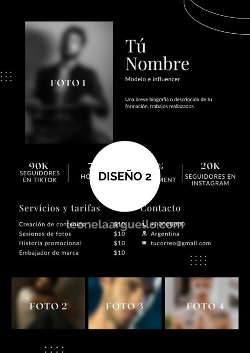 media kit modelo hombre pdf