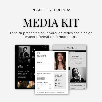 media kit plantilla