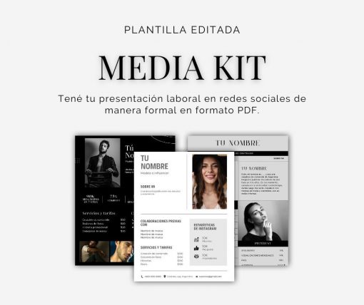 media kit plantilla