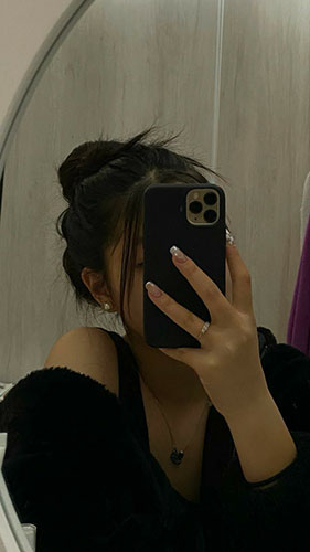 pose foto selfie espejo mujer