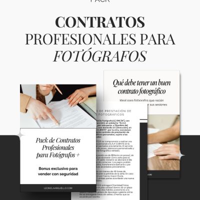 pack de contratos profesionales para fotografos